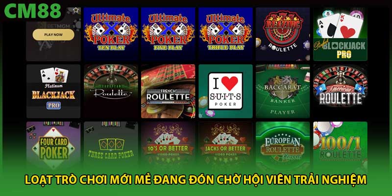 Loạt trò chơi mới mẻ đang đón chờ hội viên trải nghiệm